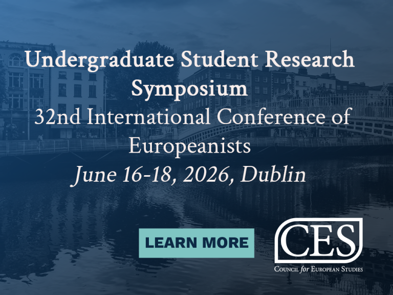 Council for European Studies Undergraduate Research Symposium