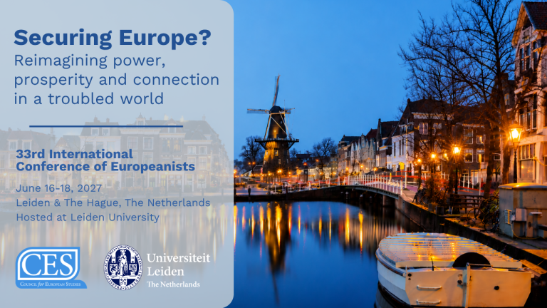 Call for Proposals: 33rd International Conference of Europeanists, June 16-18, 2027, Leiden University